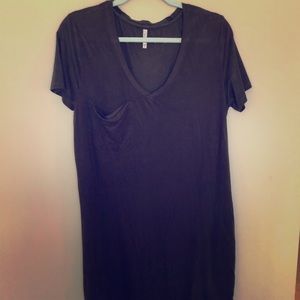 Olive Green Z Supply tee shirt dress
